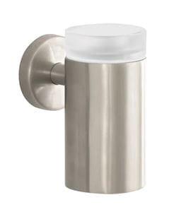 HANSGROHE LOGIS držiak kefiek s pohárikom, nástenný, sklo, kartáčovaný nikel