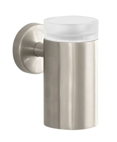 HANSGROHE LOGIS držiak kefiek s pohárikom, nástenný, sklo, kartáčovaný nikel 40518820 Obrázek - Hlavní obrázek