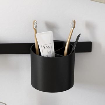 HANSGROHE WALLSTORIS pohárik na kefky, matná čierna 27921670 Obrázek - fotka