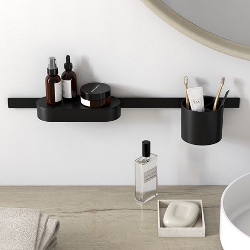 HANSGROHE WALLSTORIS sada kúpeľňových doplnkov, čierna 27968670 Obrázek - fotka