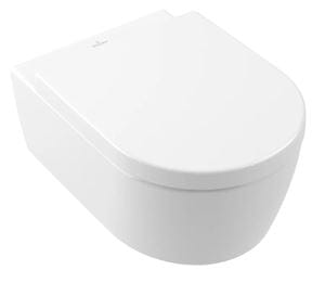 VILLEROY & BOCH AVENTO závesné WC, so SoftClosing sedadlom, DirectFlush splachovanie, CeramicPlus, alpská biela
