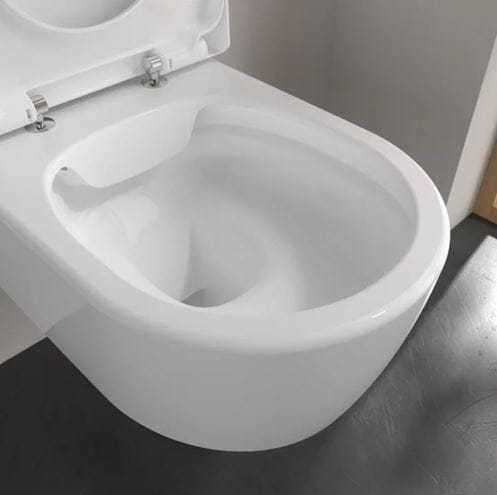 VILLEROY & BOCH AVENTO závesné WC, so SoftClosing sedadlom, DirectFlush splachovanie, CeramicPlus, alpská biela 5656HRR1 Obrázek - fotka