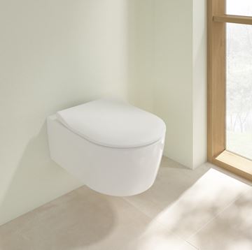 VILLEROY & BOCH AVENTO závesné WC, so SoftClosing sedadlom, DirectFlush splachovanie, alpská biela 5656RS01 Obrázek - fotka