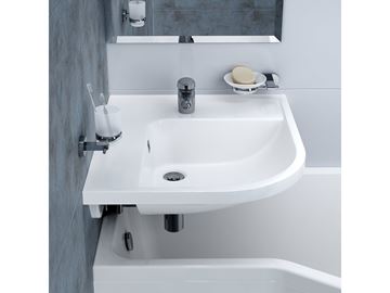 RAVAK CHROME CR 210 držiak kefiek s pohárikom, nástenný, sklo, chróm X07P188 Obrázek - fotka