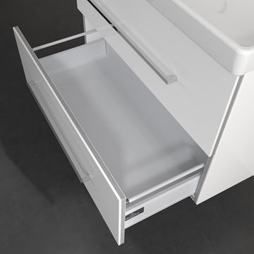 VILLEROY & BOCH AVENTO skrinka pod umývadlo 78x48,4x51,4 cm, 2 zásuvky, Crystal White A89100B4 Obrázek - fotka