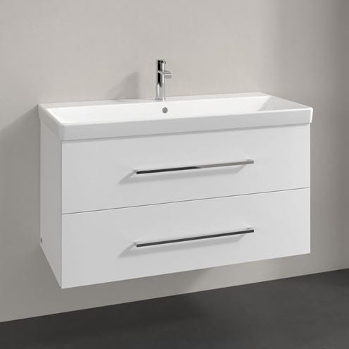 VILLEROY & BOCH AVENTO skrinka pod umývadlo 98x48,4x51,4 cm, 2 zásuvky, Crystal White A89200B4 Obrázek - fotka
