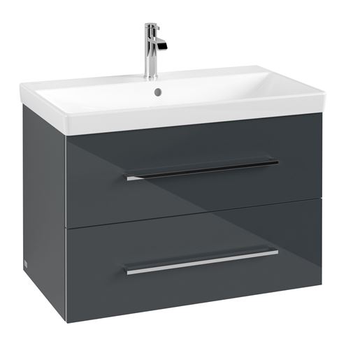VILLEROY & BOCH AVENTO skrinka pod umývadlo 78x48,4x51,4 cm, 2 zásuvky, Crystal Grey A89100B1 Obrázek - fotka