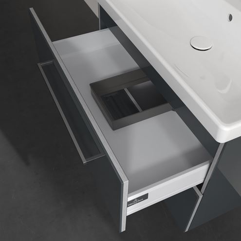 VILLEROY & BOCH AVENTO skrinka pod umývadlo 78x48,4x51,4 cm, 2 zásuvky, Crystal Grey A89100B1 Obrázek - fotka