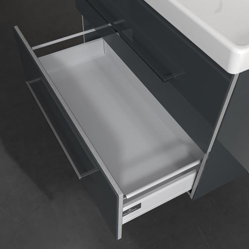 VILLEROY & BOCH AVENTO skrinka pod umývadlo 78x48,4x51,4 cm, 2 zásuvky, Crystal Grey A89100B1 Obrázek - fotka