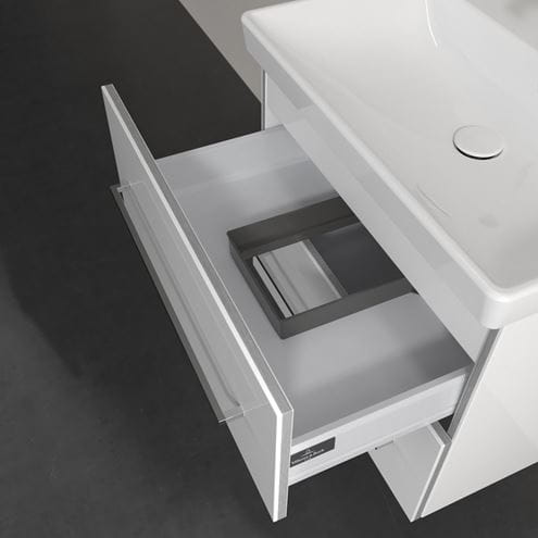 VILLEROY & BOCH AVENTO skrinka pod umývadlo 63x48,4x51,4 cm, 2 zásuvky, Crystal White A89000B4 Obrázek - fotka