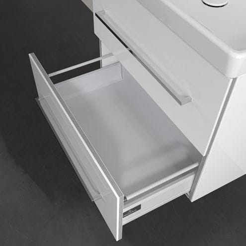 VILLEROY & BOCH AVENTO skrinka pod umývadlo 63x48,4x51,4 cm, 2 zásuvky, Crystal White A89000B4 Obrázek - fotka