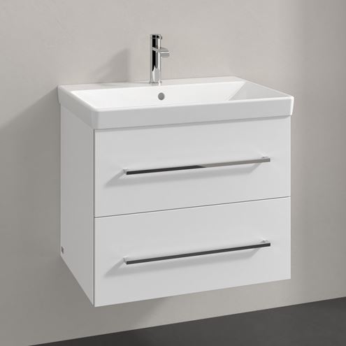VILLEROY & BOCH AVENTO skrinka pod umývadlo 63x48,4x51,4 cm, 2 zásuvky, Crystal White A89000B4 Obrázek - fotka