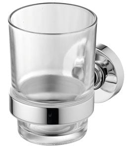 IDEAL STANDARD IOM nástenný pohárik, kov/číre sklo, chróm