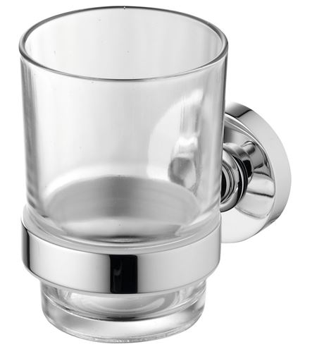 IDEAL STANDARD IOM nástenný pohárik, kov/číre sklo, chróm A9121AA Obrázek - Hlavní obrázek