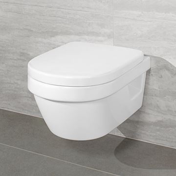 VILLEROY & BOCH ARCHITECTURA závesné WC, DirectFlush splachovanie, CeramicPlus, alpská biela 5684R0R1 Obrázek - fotka