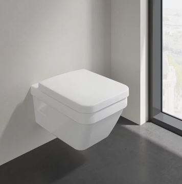 VILLEROY & BOCH ARCHITECTURA závesné WC, so SoftClosing sedadlom, DirectFlush splachovanie, CeramicPlus, alpská biela 5685HRR1 Obrázek - fotka