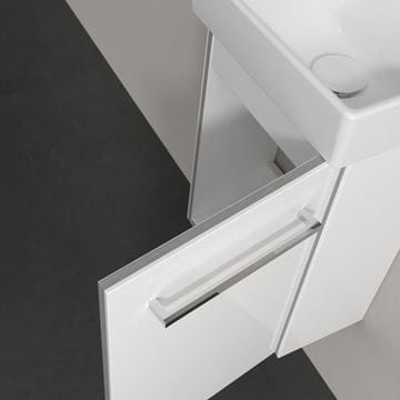 VILLEROY & BOCH AVENTO skrinka pod umývadlo 34x23,4x51,4 cm, 1 dvierka, pánty vpravo, Crystal White A87601B4 Obrázek - fotka