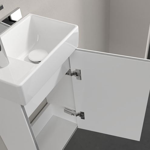VILLEROY & BOCH AVENTO skrinka pod umývadlo 34x23,4x51,4 cm, 1 dvierka, pánty vpravo, Crystal White A87601B4 Obrázek - fotka