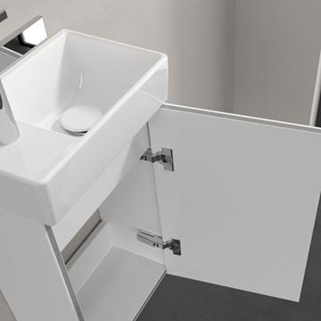 VILLEROY & BOCH AVENTO skrinka pod umývadlo 34x23,4x51,4 cm, 1 dvierka, pánty vpravo, Crystal White A87601B4 Obrázek - fotka