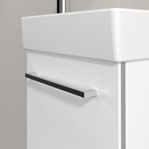 VILLEROY & BOCH AVENTO skrinka pod umývadlo 34x23,4x51,4 cm, 1 dvierka, pánty vpravo, Crystal White A87601B4 Obrázek - fotka