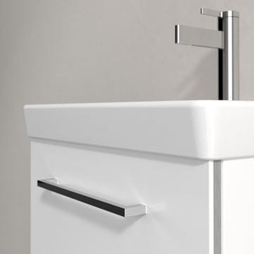 VILLEROY & BOCH AVENTO skrinka pod umývadlo 43x38,4x51,4 cm, 1 dvierka, pánty vpravo, Crystal White A88701B4 Obrázek - fotka