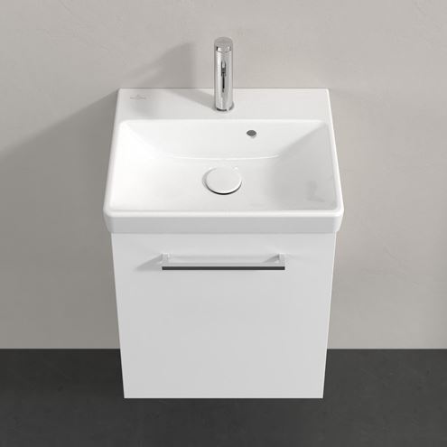 VILLEROY & BOCH AVENTO skrinka pod umývadlo 43x38,4x51,4 cm, 1 dvierka, pánty vpravo, Crystal White A88701B4 Obrázek - fotka