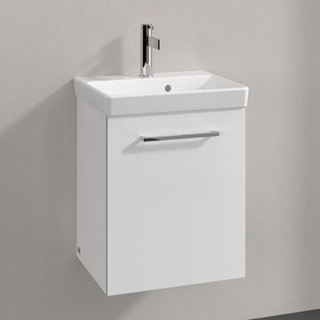 VILLEROY & BOCH AVENTO skrinka pod umývadlo 43x38,4x51,4 cm, 1 dvierka, pánty vpravo, Crystal White A88701B4 Obrázek - fotka