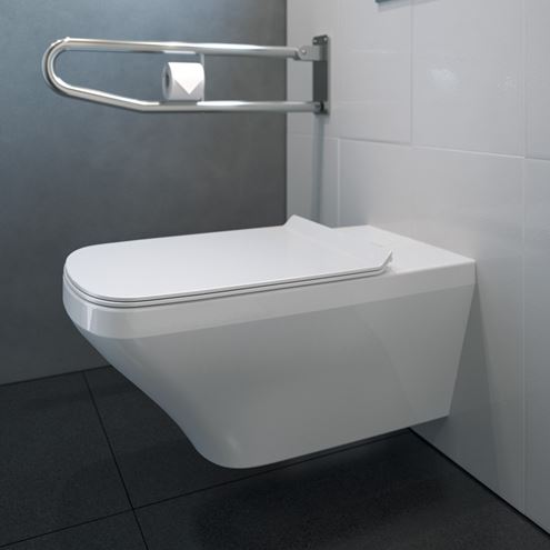 DURAVIT DURASTYLE bezbariérové závesné WC, Rimless splachovanie 2559090000 Obrázek - fotka