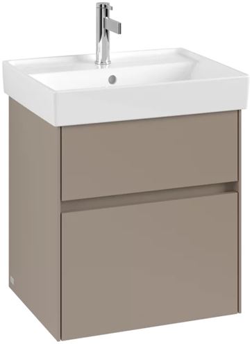 VILLEROY & BOCH COLLARO skrinka pod umývadlo 51x41,4x54,6 cm, 2 zásuvky, Truffle Grey C00700VG Obrázek - fotka