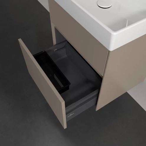 VILLEROY & BOCH COLLARO skrinka pod umývadlo 51x41,4x54,6 cm, 2 zásuvky, Truffle Grey C00700VG Obrázek - fotka