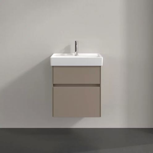 VILLEROY & BOCH COLLARO skrinka pod umývadlo 51x41,4x54,6 cm, 2 zásuvky, Truffle Grey C00700VG Obrázek - fotka