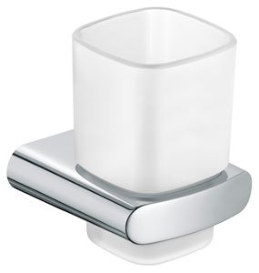 KEUCO ELEGANCE nástenný pohárik, sklo, chróm