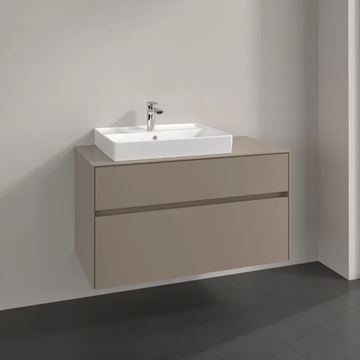 VILLEROY & BOCH COLLARO skrinka pod umývadlo 100x50x54,8 cm, 2 zásuvky, Truffle Grey C01700VG Obrázek - fotka