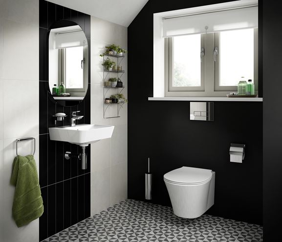 IDEAL STANDARD CONNECT AIR závesné WC, AquaBlade splachovanie E005401 Obrázek - fotka
