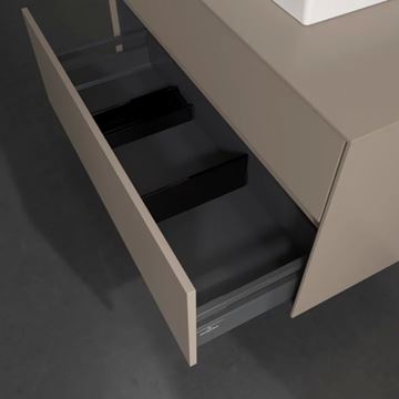 VILLEROY & BOCH COLLARO skrinka pod umývadlo 100x50x54,8 cm, 2 zásuvky, Truffle Grey C01400VG Obrázek - fotka