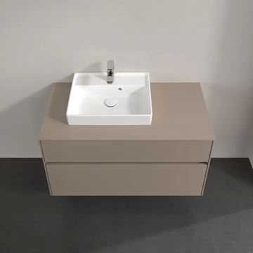 VILLEROY & BOCH COLLARO skrinka pod umývadlo 100x50x54,8 cm, 2 zásuvky, Truffle Grey C01400VG Obrázek - fotka