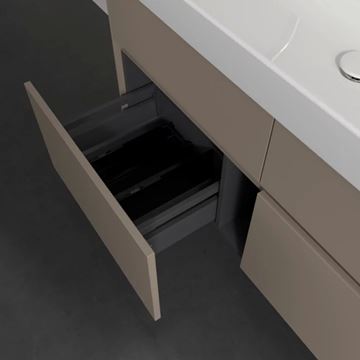 VILLEROY & BOCH COLLARO skrinka pod umývadlá 160x50x54,8 cm, 4 zásuvky, Truffle Grey C02100VG Obrázek - fotka