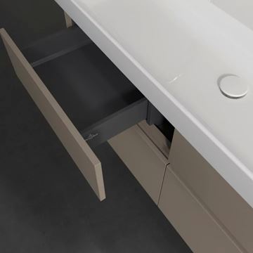 VILLEROY & BOCH COLLARO skrinka pod umývadlá 160x50x54,8 cm, 4 zásuvky, Truffle Grey C02100VG Obrázek - fotka