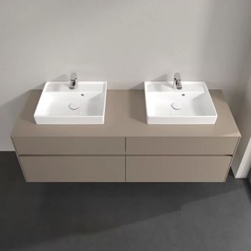 VILLEROY & BOCH COLLARO skrinka pod umývadlá 160x50x54,8 cm, 4 zásuvky, Truffle Grey C02100VG Obrázek - fotka