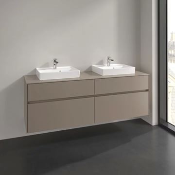 VILLEROY & BOCH COLLARO skrinka pod umývadlá 160x50x54,8 cm, 4 zásuvky, Truffle Grey C02100VG Obrázek - fotka