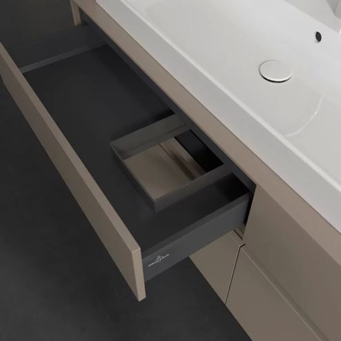 VILLEROY & BOCH COLLARO skrinka pod umývadlo 160x50x54,8 cm, 4 zásuvky, Truffle Grey C02900VG Obrázek - fotka