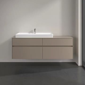 VILLEROY & BOCH COLLARO skrinka pod umývadlo 160x50x54,8 cm, 4 zásuvky, Truffle Grey C02900VG Obrázek - fotka