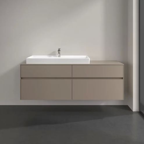 VILLEROY & BOCH COLLARO skrinka pod umývadlo 160x50x54,8 cm, 4 zásuvky, Truffle Grey C02900VG Obrázek - fotka