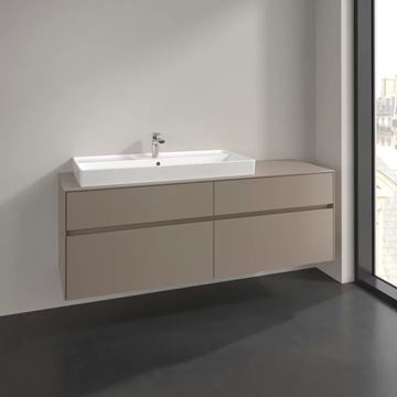 VILLEROY & BOCH COLLARO skrinka pod umývadlo 160x50x54,8 cm, 4 zásuvky, Truffle Grey C02900VG Obrázek - fotka