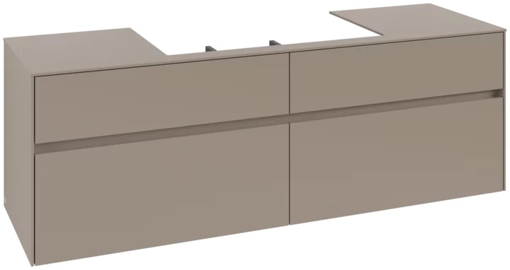 VILLEROY & BOCH COLLARO skrinka pod umývadlo 160x50x54,8 cm, 4 zásuvky, Truffle Grey C02800VG Obrázek - Hlavní obrázek