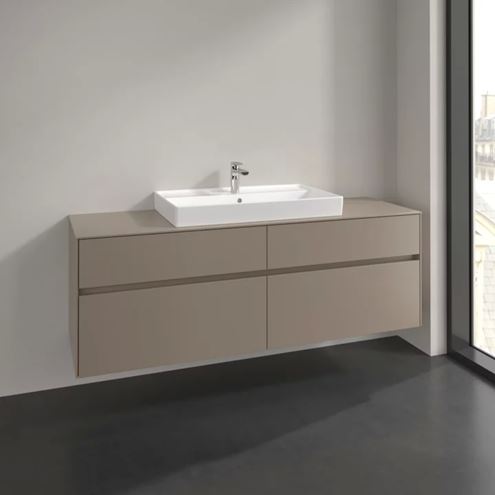 VILLEROY & BOCH COLLARO skrinka pod umývadlo 160x50x54,8 cm, 4 zásuvky, Truffle Grey C02800VG Obrázek - fotka