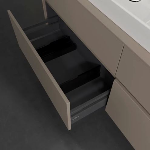 VILLEROY & BOCH COLLARO skrinka pod umývadlo 160x50x54,8 cm, 4 zásuvky, Truffle Grey C03100VG Obrázek - fotka