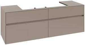 VILLEROY & BOCH COLLARO skrinka pod umývadlo 160x50x54,8 cm, 4 zásuvky, Truffle Grey