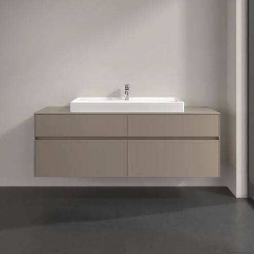 VILLEROY & BOCH COLLARO skrinka pod umývadlo 160x50x54,8 cm, 4 zásuvky, Truffle Grey C03100VG Obrázek - fotka