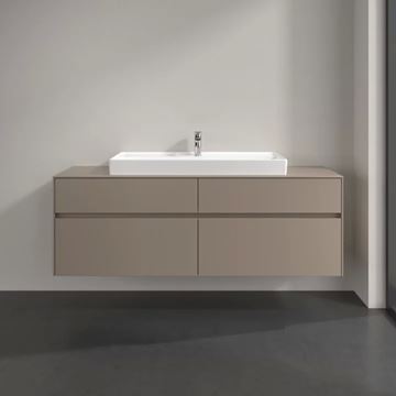 VILLEROY & BOCH COLLARO skrinka pod umývadlo 160x50x54,8 cm, 4 zásuvky, Truffle Grey C03100VG Obrázek - fotka